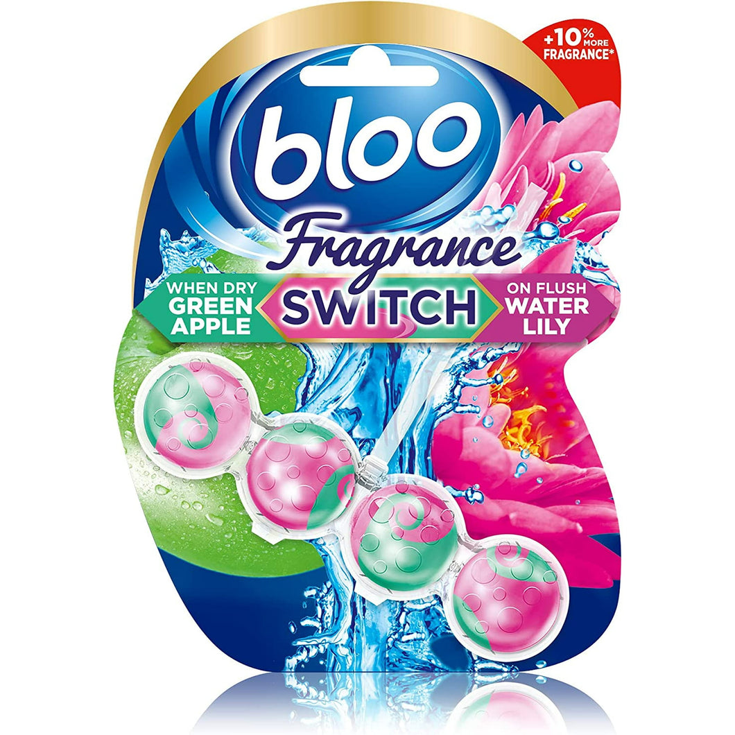 BLOO Fragrance Switch Lily & Apple (1ct) - Clean toilet bowl with every flush