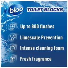 Load image into Gallery viewer, Bloo Toilet Blocks Limescale Prevention 2X50g
