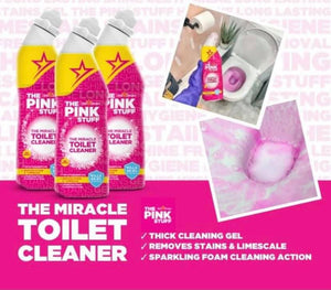 Stardrops - The Pink Stuff -Bathroom Foam Cleaner and Cream Cleaner Bundle  (1 Bathroom Foam Spray, 1 Cream Cleaner)